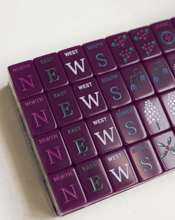 Mahjong Purple Tiles