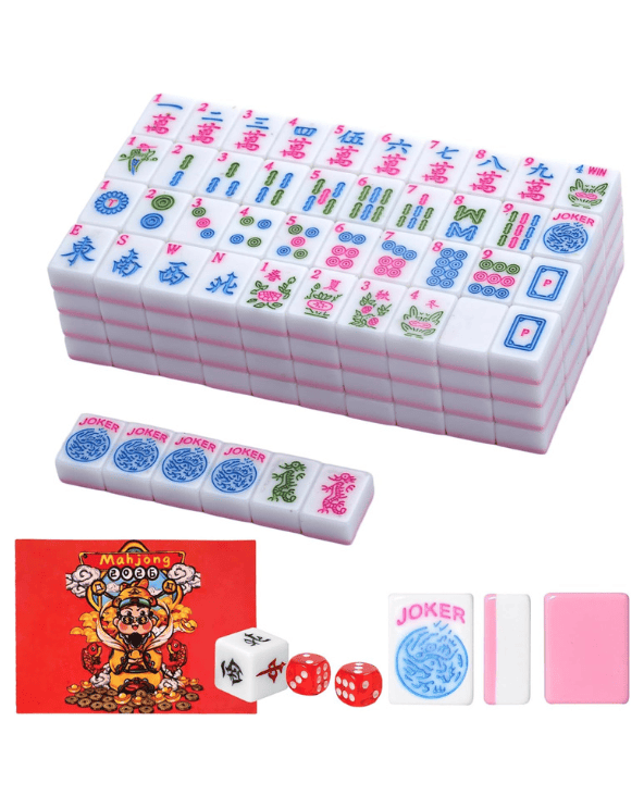 Pink American Mahjong Tile Set