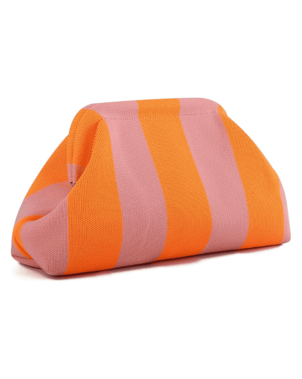 Striped Clutch Bag