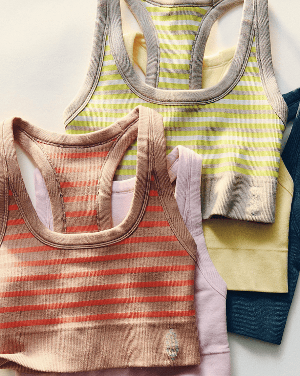 Striped Sports Bra