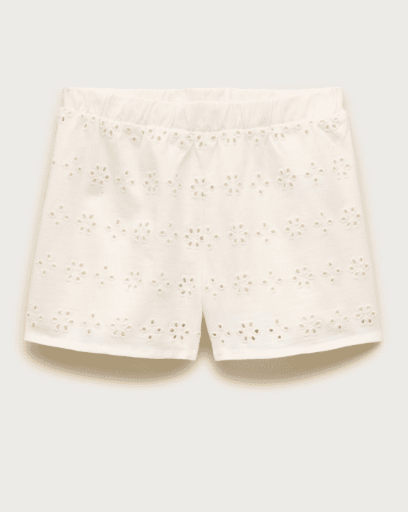 Eyelet Knit Short