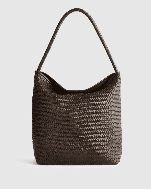Signature Woven Bucket Bag