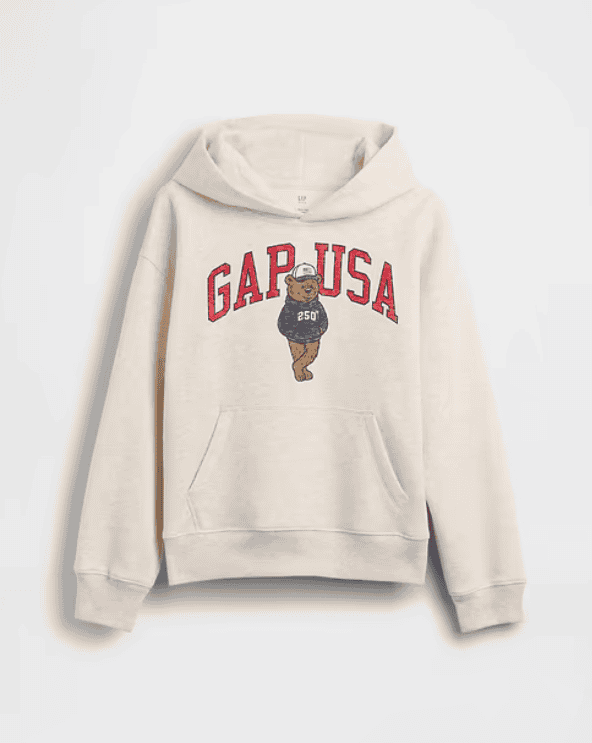 USA Bear Logo Hoodie