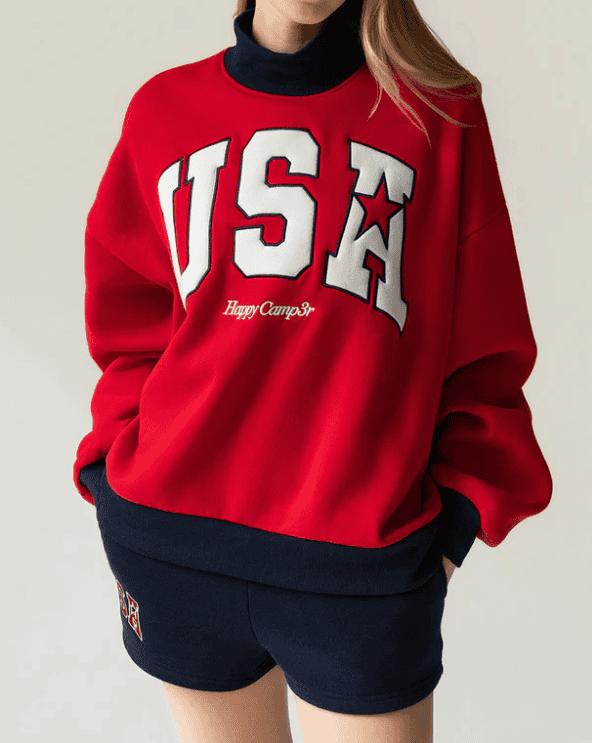 USA Mockneck Sweatshirt