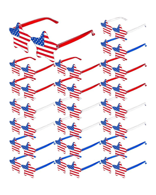 American Flag Glasses