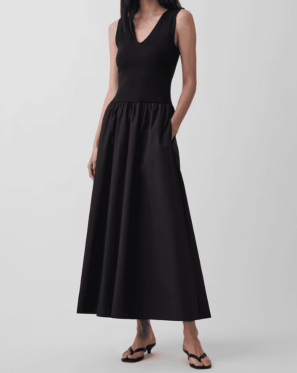 Drop-Waist Maxi Dress