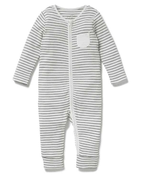 Stripe Fitted One-Piece Pajamas