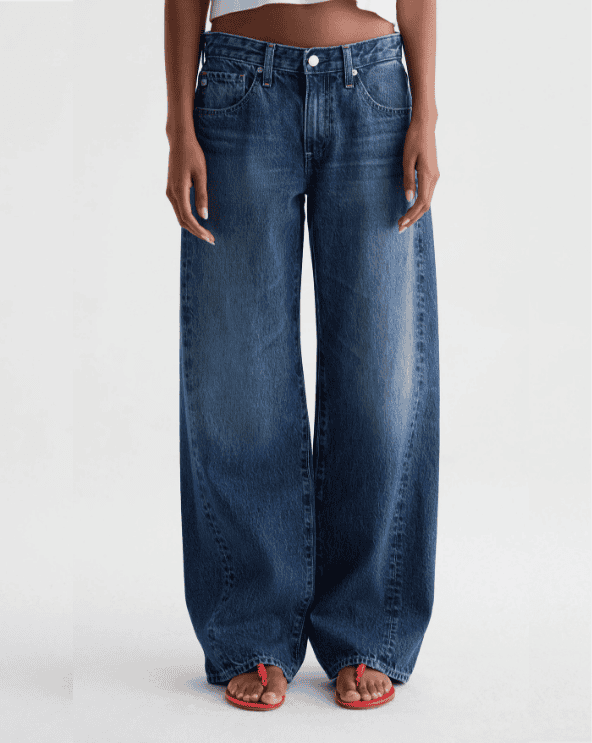 Adria Low Rise Wide Leg Jeans