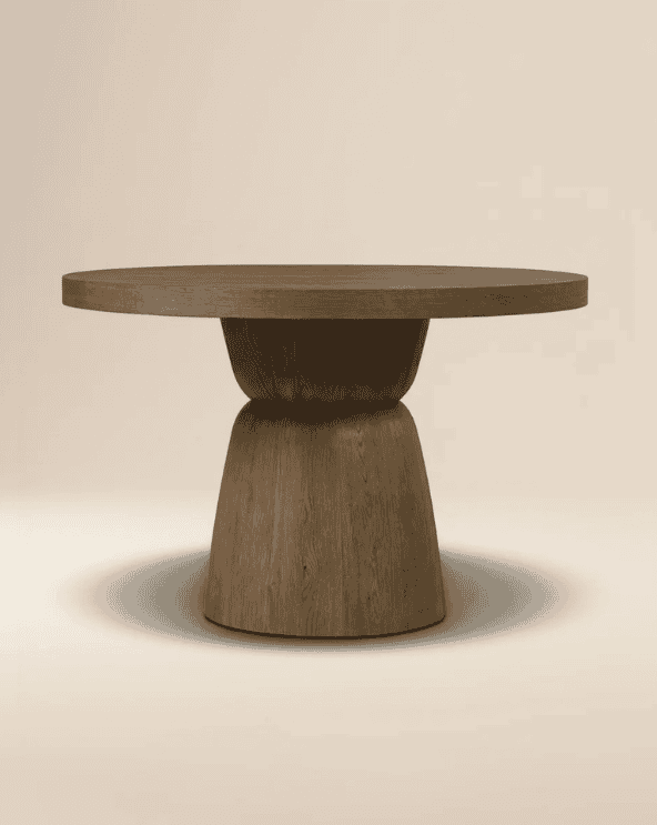 Round Wood Dining Table