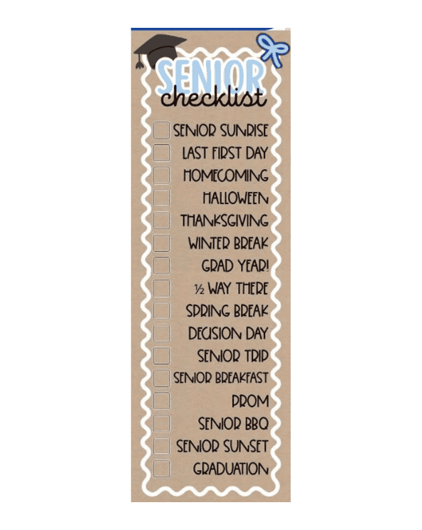 Senior Bucket List Banner