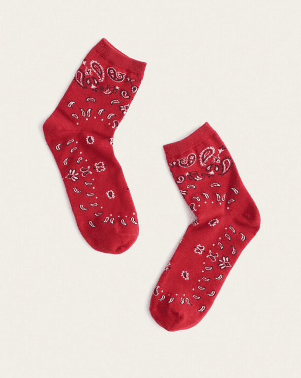 Bandana-Print Ankle Socks