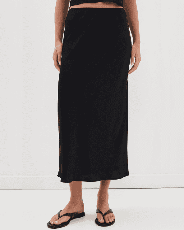 Barb Bias Midi Skirt