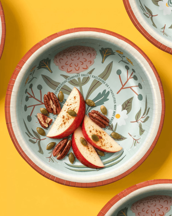 Fall Floral Disposable Bowl