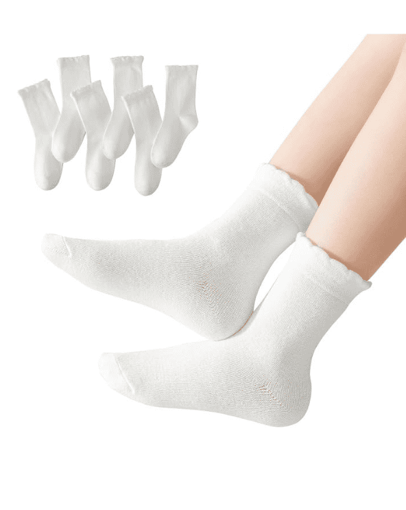 Scalloped Top Socks