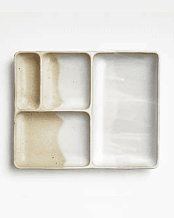 Stoneware Bento Plate