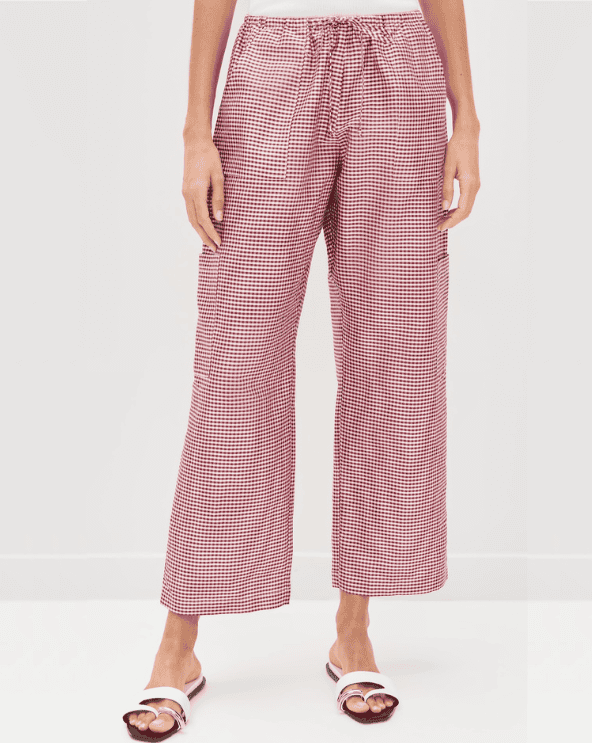 Taffeta Gingham Pants