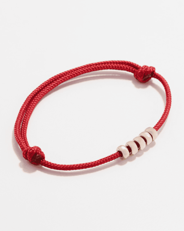 14k Gold Rondelle Bead Paracord Bracelet
