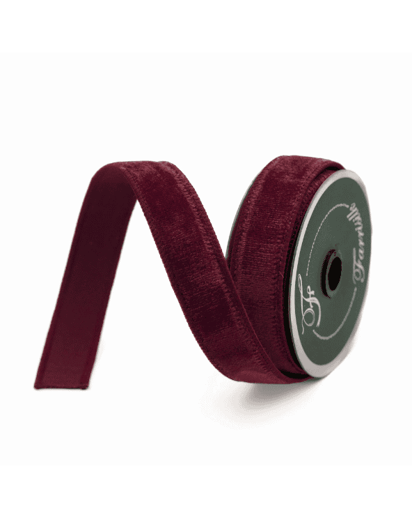 Burgundy Luxe Velvet Ribbon