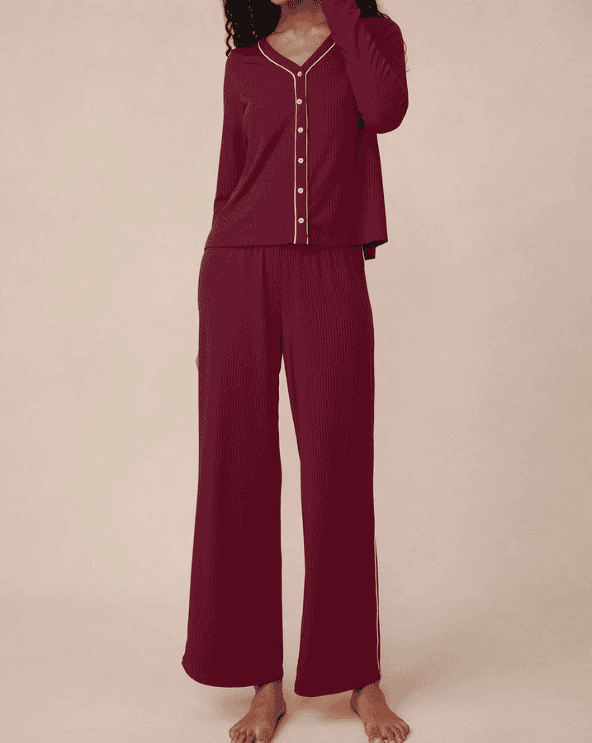 Burgundy Pajama Set