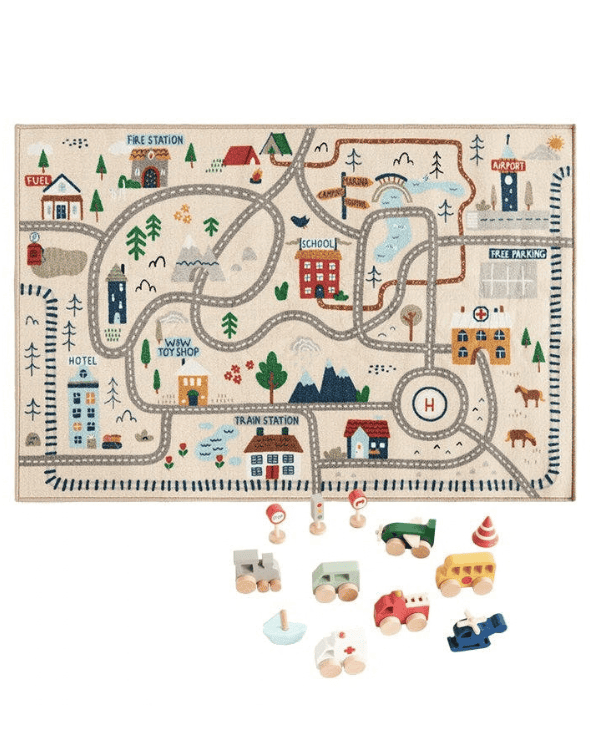 Car Track Play Mat