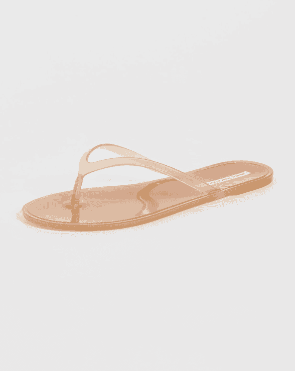 Crystal Jelly Flip Flops