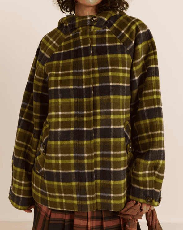 Edison Hooded Wool Blend Coat