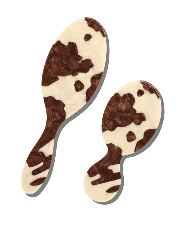 Hand-painted Cowhide Brush