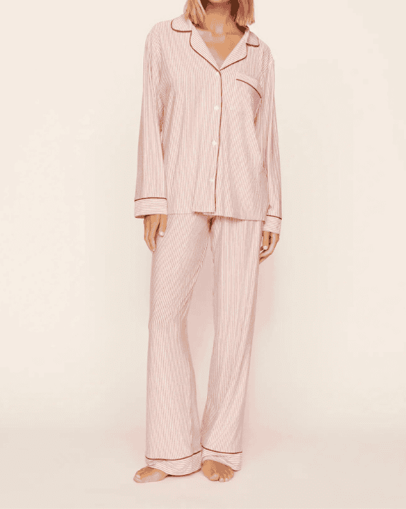 Holiday Stripe Long PJ Set