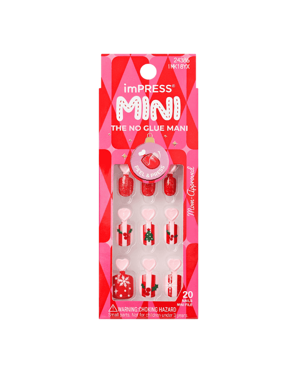 Mini Holiday Press On Nails