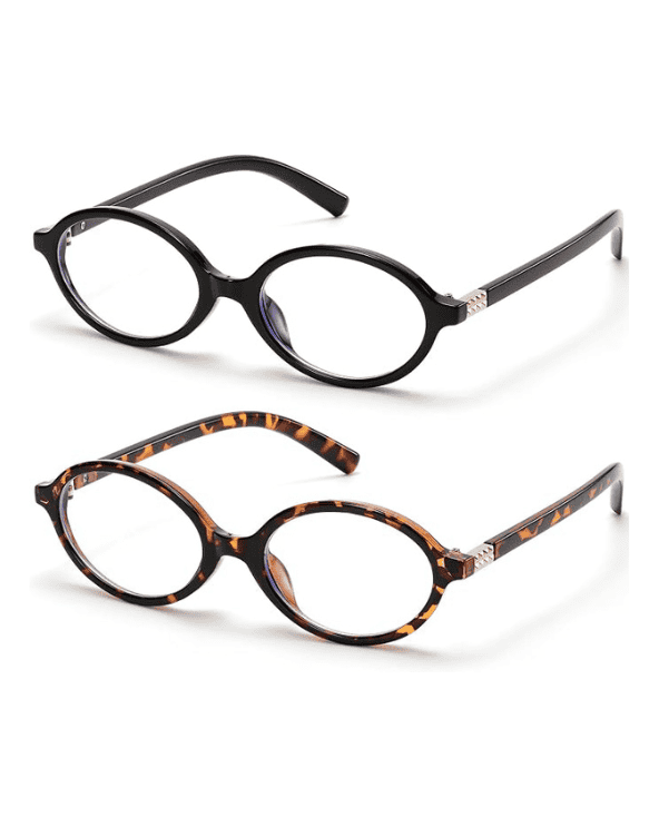 Oval Blue Light Blocking Glasses