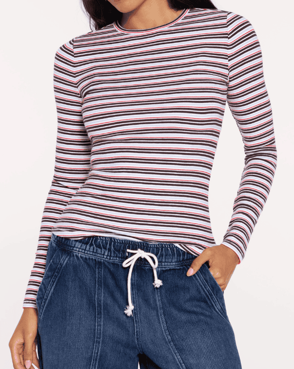 Slinky Rib Long Sleeve Shirt