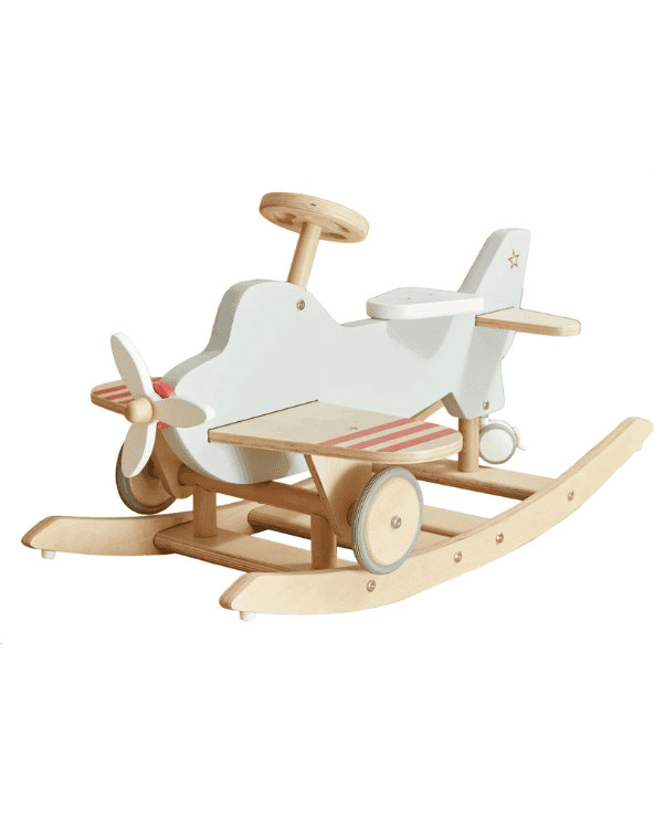 Wood Airplane Rocker & Ride-On