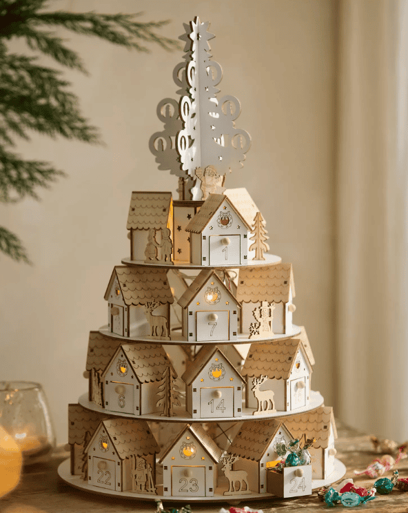 Wooden Advent Tower