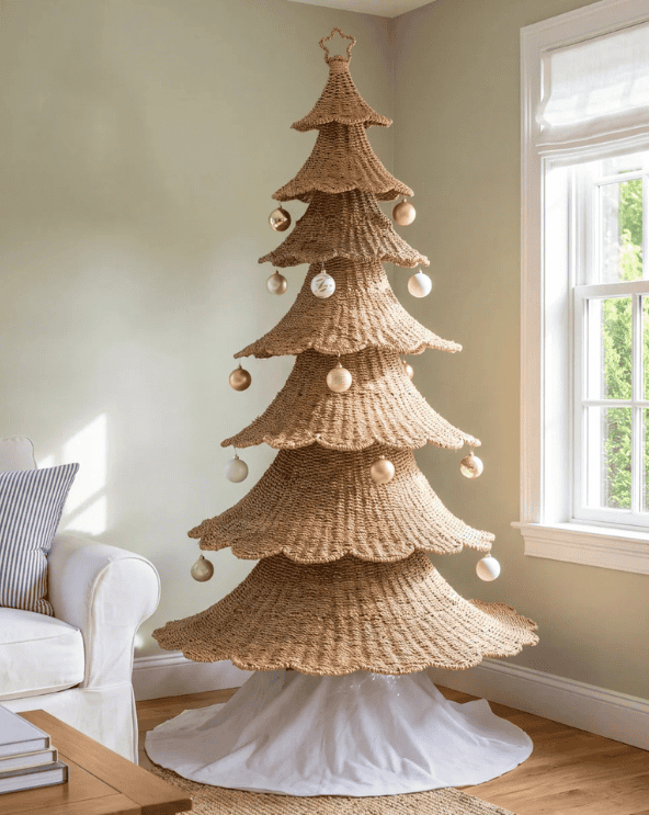 Woven Vine Tabletop Christmas Tree